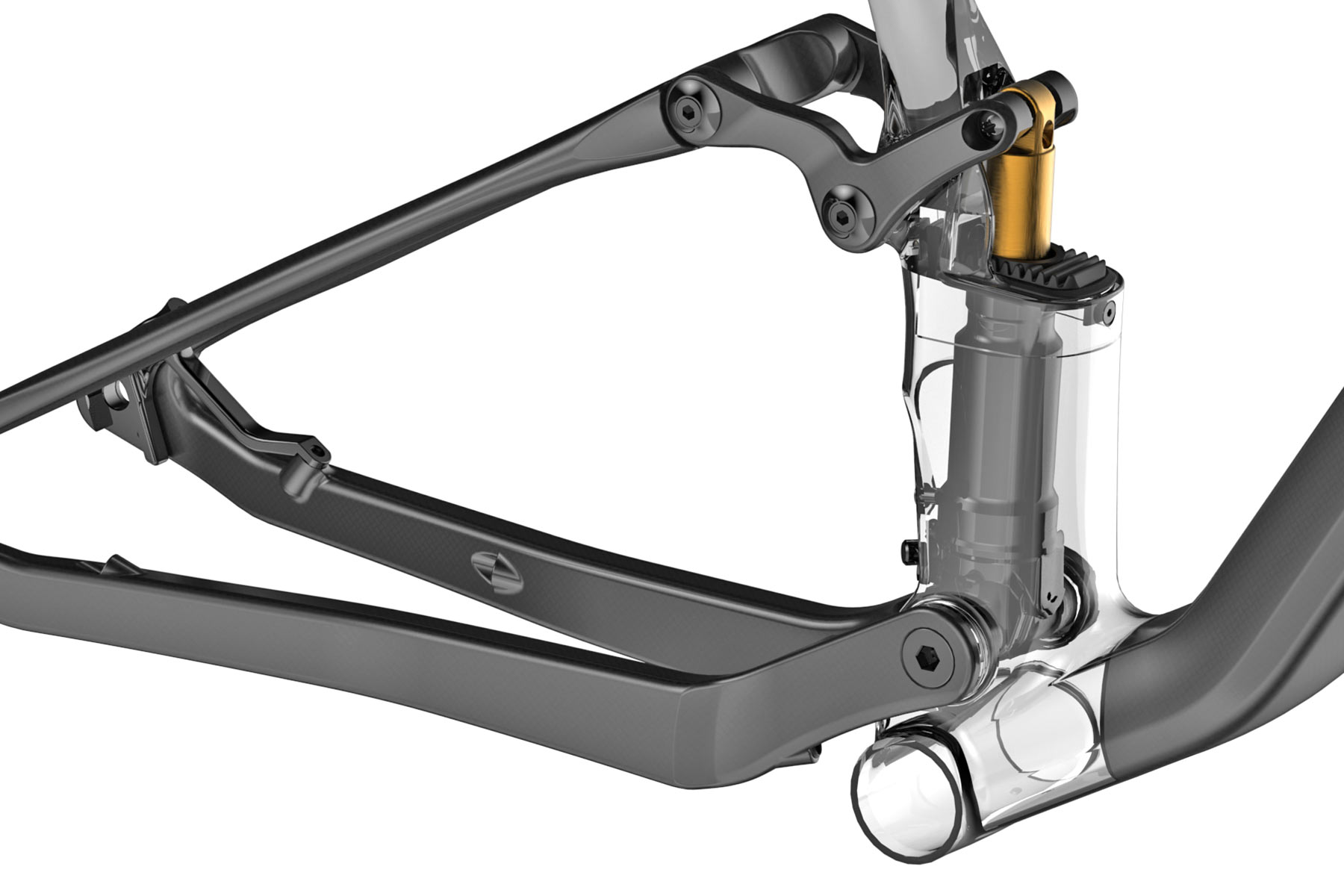 2023 Olympia F1-X ammortizzatore semi-integrato nascosto 100mm XC mountain bike, telaio x-ray